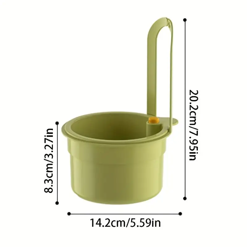 1pc hanging sink drain basket removable   with easy clean durable plastic space saving design for kitchen bathroom sturdy construction Product details 7