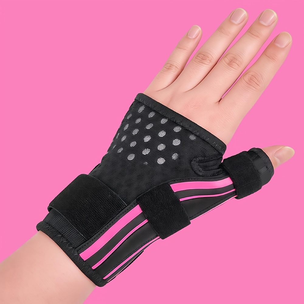 TEMU 1pc Poignet Réglable Respirant avec Système de Triple Sangle, Attelle de Stabilisation de Pouce en V pour Soutien de Pouce en V, Convient à