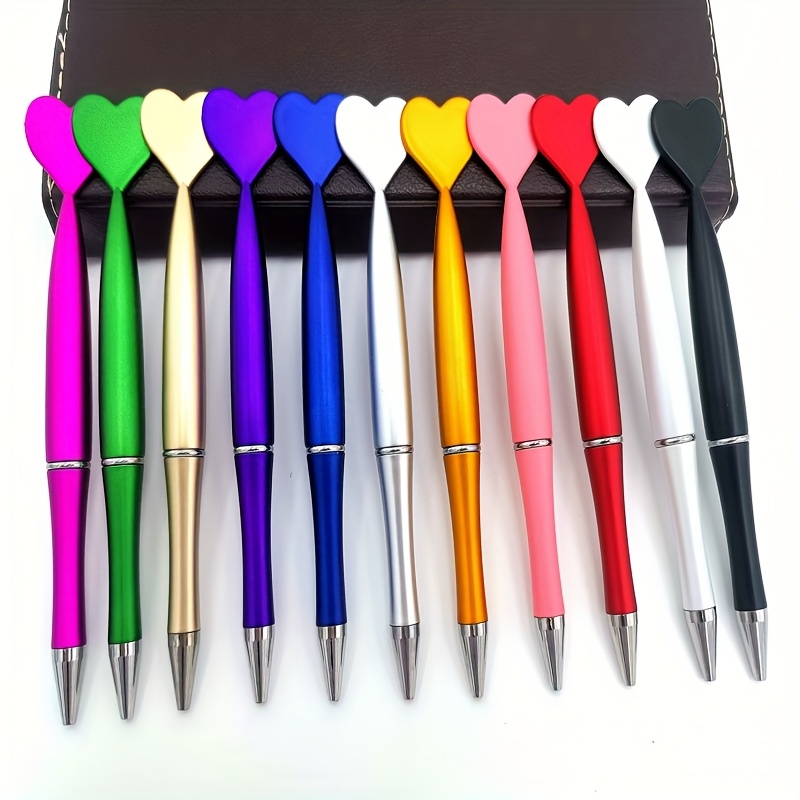 

11pcs, 11pcs Love Round Ballpoint Pen, Valentine's Day Gift, Office Student Gift Pen, Day Gift, Wedding Party Pen, Gift Pen, Couple Pen, Suitable For And Gift , Cute Stationery