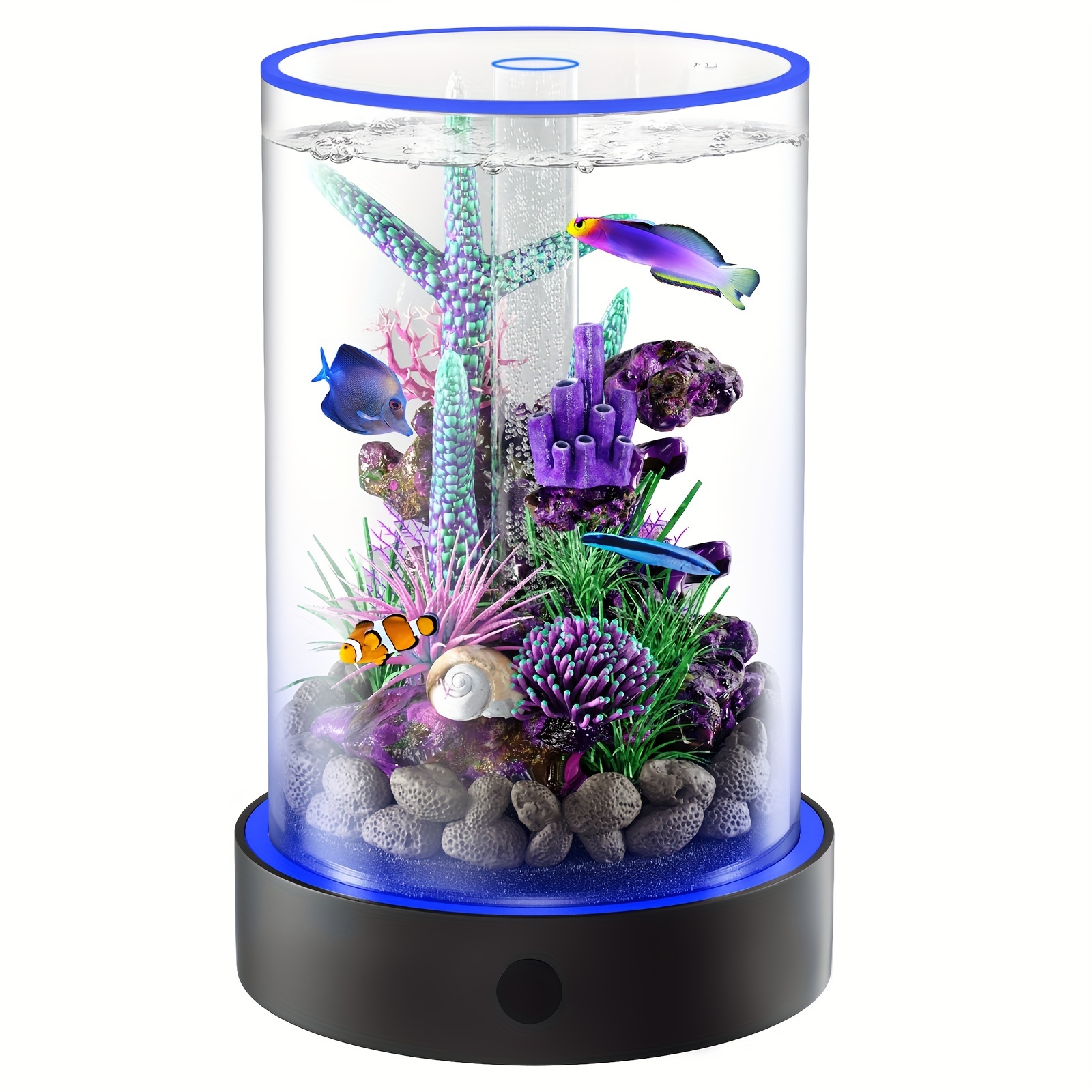Small Fish Tank Starter Kits: Lemazy Betta Fish Tank Kit - Temu