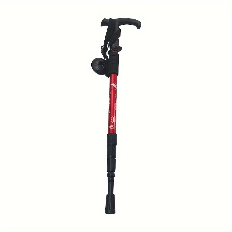 1pc Telescopic Four Section Aluminum Alloy Elderly Walking Cane Shock  Absorption Ultralight Curved Handle Hiking Cane Outdoor Walking Stick -  Sports & Outdoors - Temu