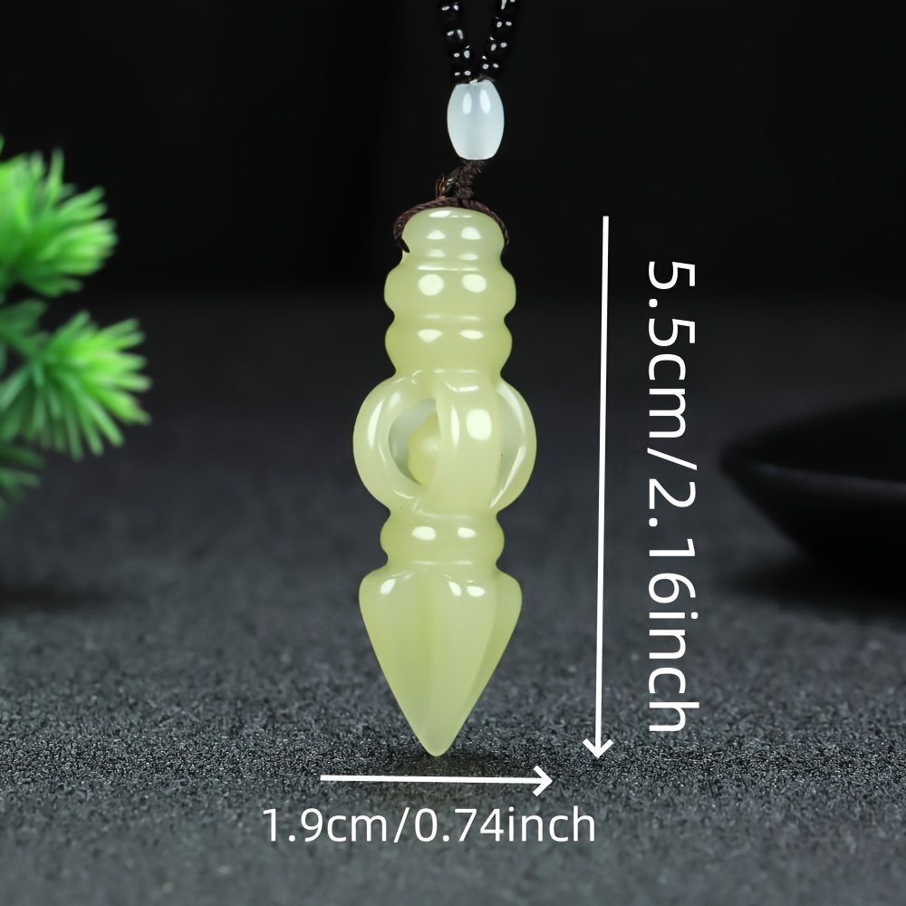 Vintage Natural Exquisite Carving Design Pendant Charm