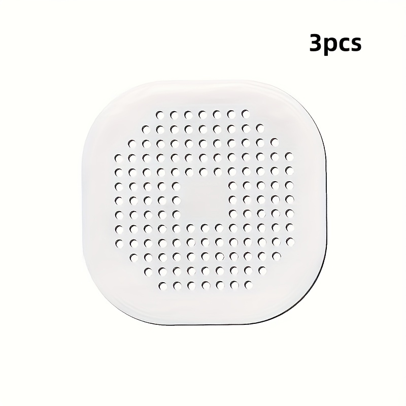 3-pack Silicone Drain Strainer Set, Plastic Sink And Bathtub Drain Filter With Hair , Plug, And Stopper, Bathroom Accessories For Home And Garden Use