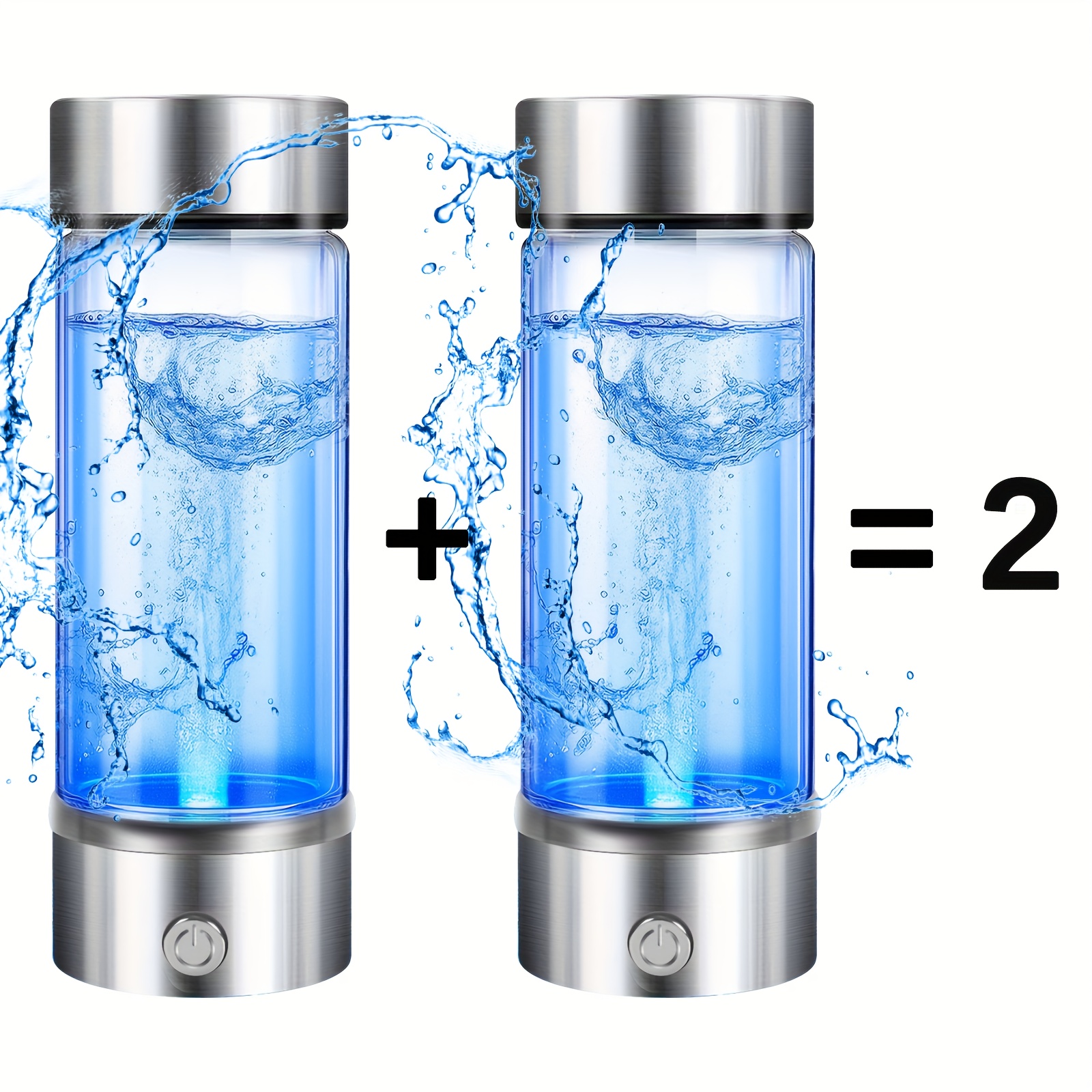 2025 New 1/2-piece Hydrogen-rich Water Cup-SPE/PEM Hydrolysis, Quick Preparation Of 1200PPB High-concentration Hydrogen Water In 3 Minutes, Body-building Hydration/office Refreshing/travel Portable/home Health Care