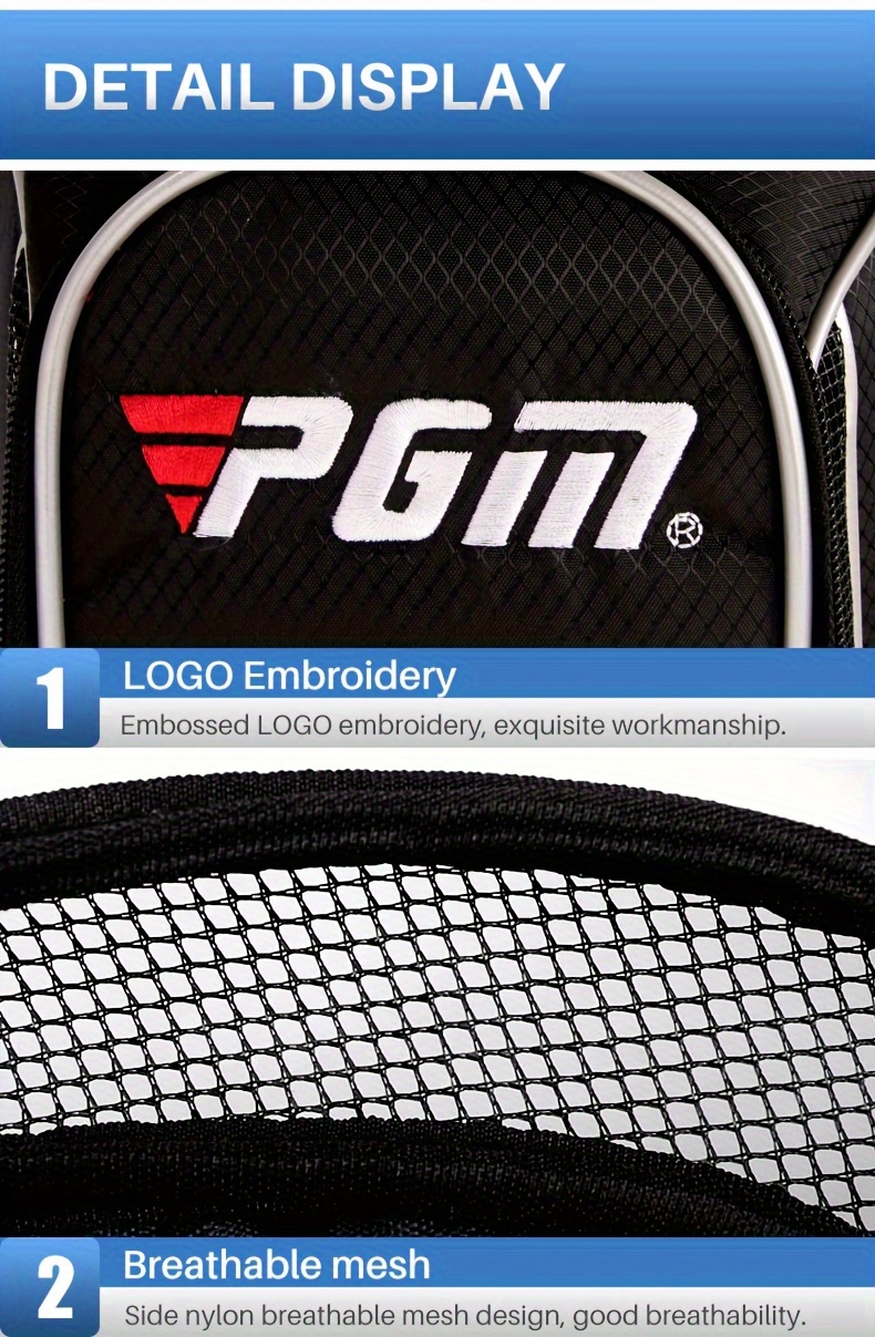 1pc portable golf shoes bag with zipper breathable water resistant shoe case details 6