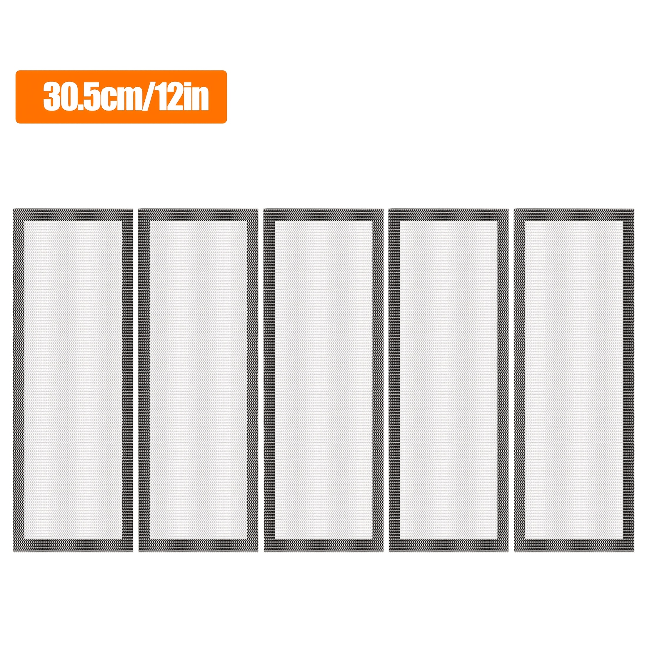 TEMU 5pcs Pvc Home Magnetic Vent Covers, Lightweight Ventilation Mesh For Airflow Improvement And Pest Control, Reusable Hvac Supplies For Floor,