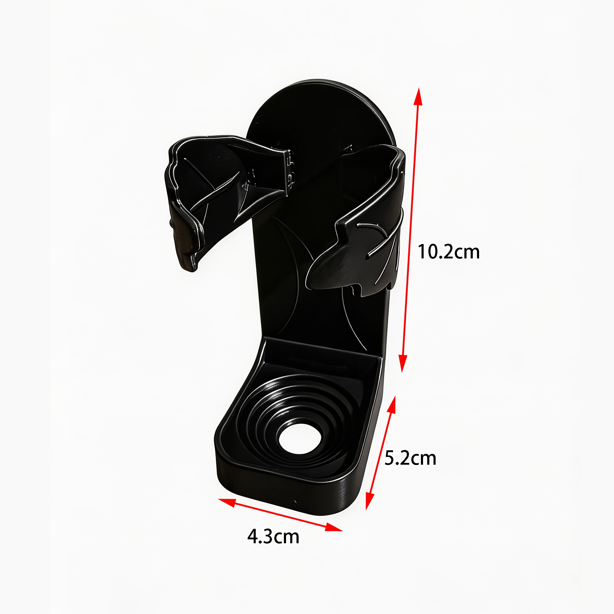 TEMU 3pcs Wall Mounted Shaver Holder (including Double-sided Tape), Self-adhesive Waterproof Bathroom Shaver And Toothbrush Storage Box, Durable