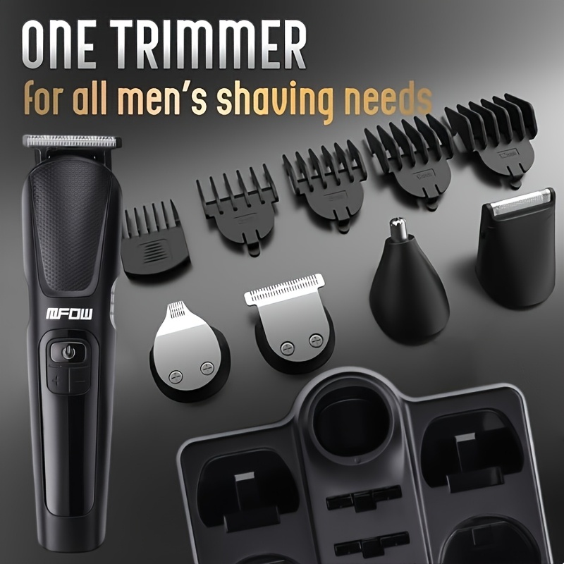 multi functional 5 in 1   set lcd display hair clipper electric shaver nose hair trimmer usb charging suitable for mens oil head and home grooming   and convenient Product details 0