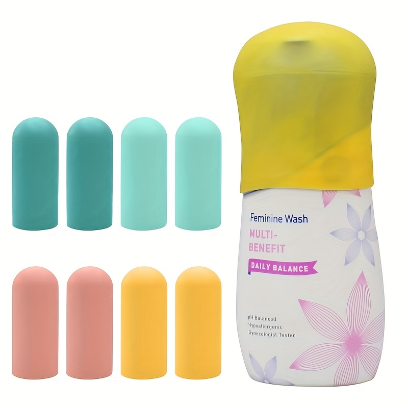 Image of 5/8/10 Pack Silicone Bottle Covers Travel Essentials For Women And Men, Beach Vacation Essentials, Travel Size Toiletries Additions, Cruise Ship Essentials 2026, Must Haves, Leak Proofing
