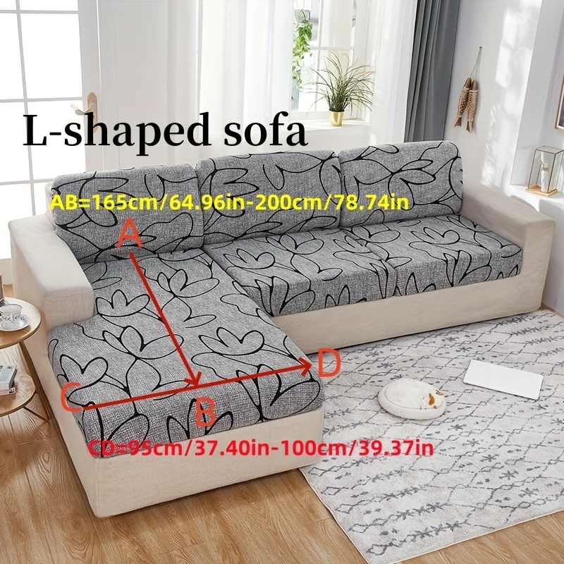 E-shop dehnbarer Sofasitzbezug, halbumschließender Bezug, Schonbezug im Duschhauben-Stil, für 1-Sitzer, 2-Sitzer, 3-Sitzer, 4-Sitzer,
