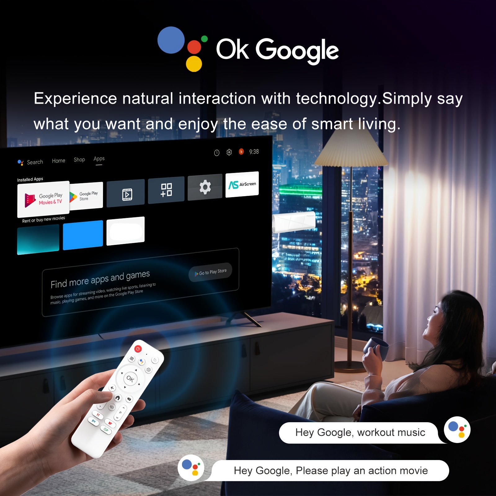 H96 MAX Android14 Smart TV Stick | 4K Ultra HD, Dual 2.4/5GHz Wi-Fi, 3D USB Type-C, Гласов контрол, Смарт стрийминг медиен плейър с