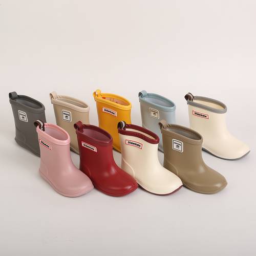 1 pair of childrens rain boots stylish high quality slip resistant shoes cartoon suitable for outdoor activities beach vacations indoor outdoor use water and stream wading shoes