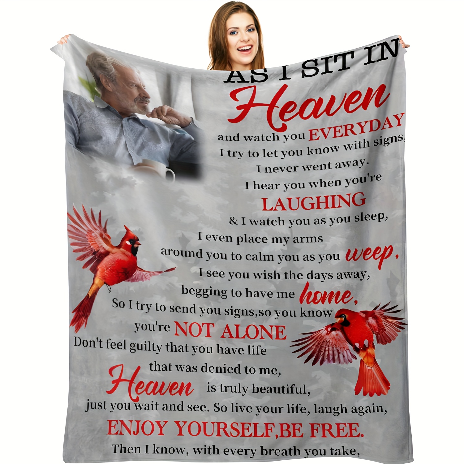 

Blanket Personalized - Fleece, All , , Knitted , For - Mixed