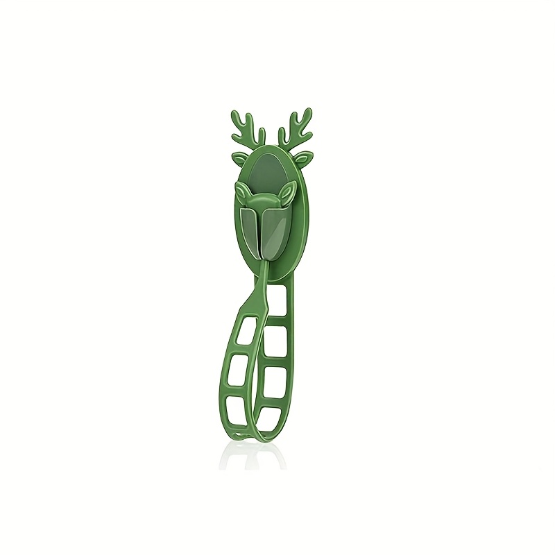 TEMU Gancho para corona de Navidad, de corona, soporte para calcetín de chimenea, tira adhesiva reutilizable, para chimenea, escalera, puerta de