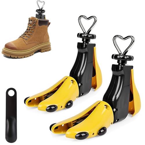 shoe tree with shoehorn adjustable boot stretcher for men and women 4 way shoe expander sneakers boots travel