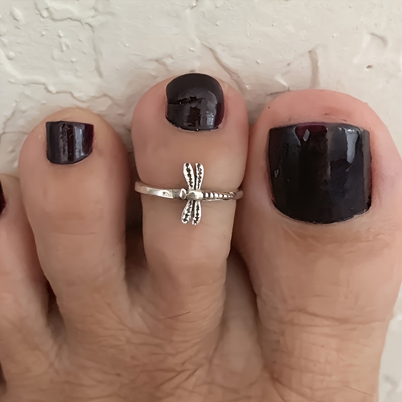 1pc Bohemian Distressed Fashion Easy Individual Dragonfly Shaped Fun Creative Insect Women's Toe Ring