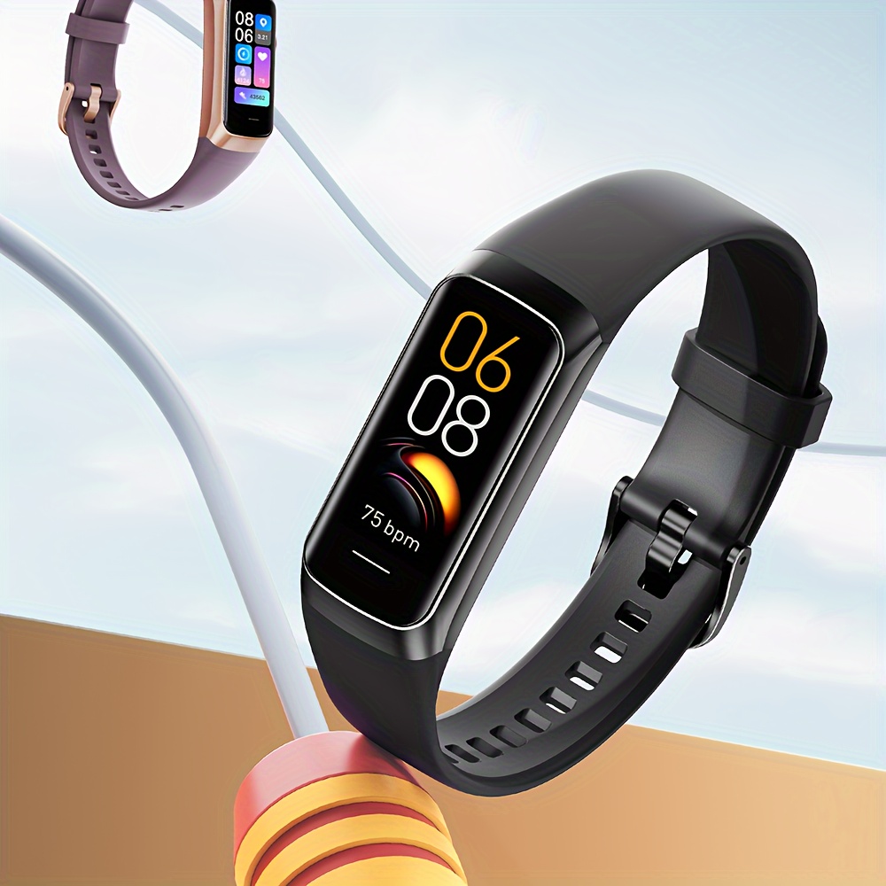   a   1 inch smart watch featuring a full   designed for fitness tracking calorie counting monitoring   tracking it   provides call notifications and is stylish for sports use compatible with     and iphone