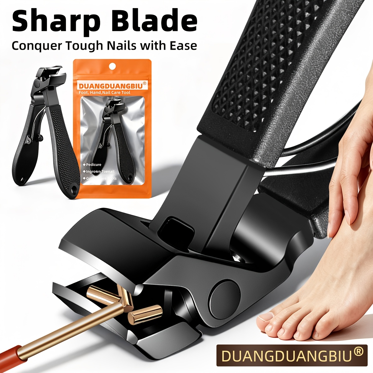 Angled Head Toenail Clippers for Thick Toenails