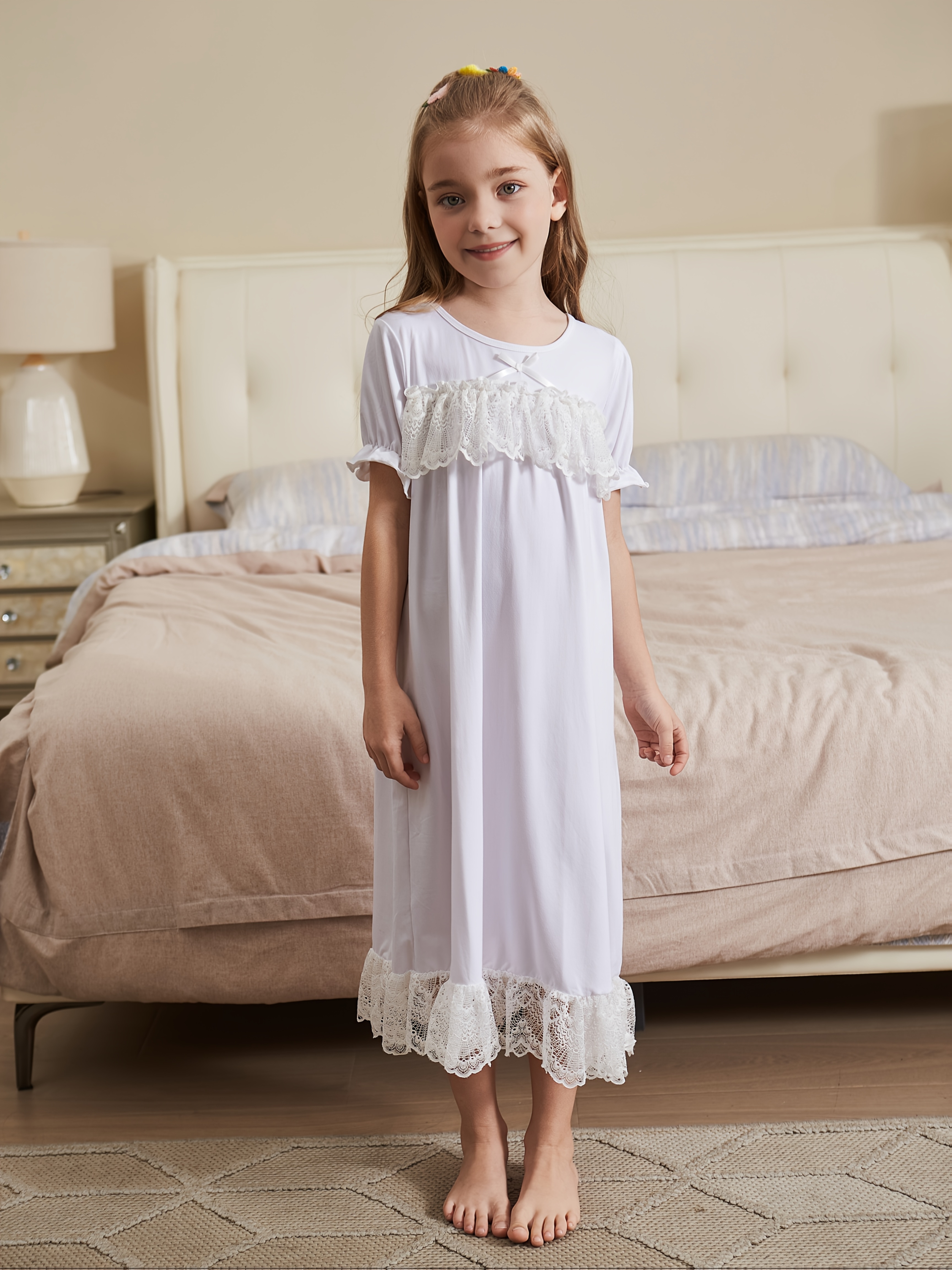 1615 flame retardant lace trim gathered hem chest unicorn - Temu