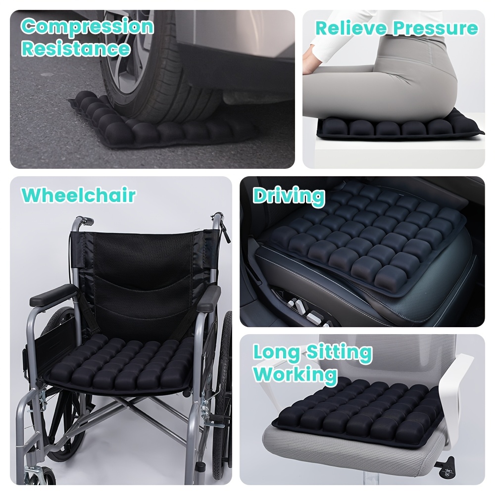 1pc 3d pressure relief air cushion office chair car seat cushion back support pad for desk chair wheelchair adjustable   ergonomic cushion portable and inflatable Product details 15