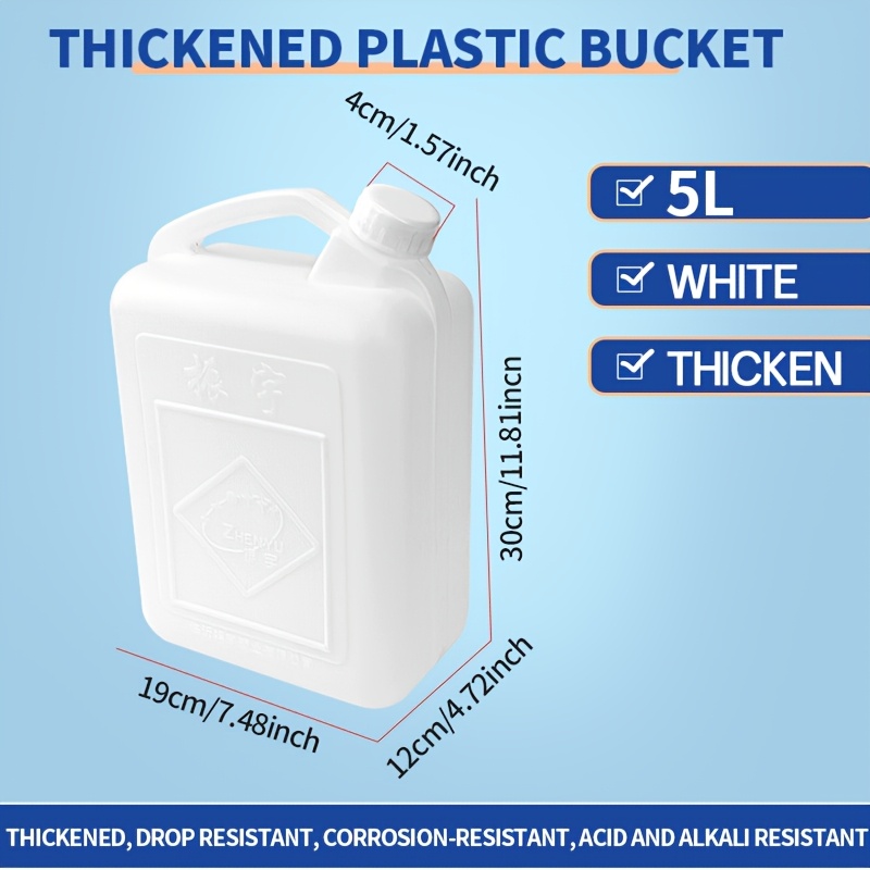 E-shop 5L/15L Strapazierfähiger tragbarer Wasser- & Flüssigkeitsbehälter, geeignet für Wasser, Öl, -beständiger HDPE-Container, korrosionsbeständig für