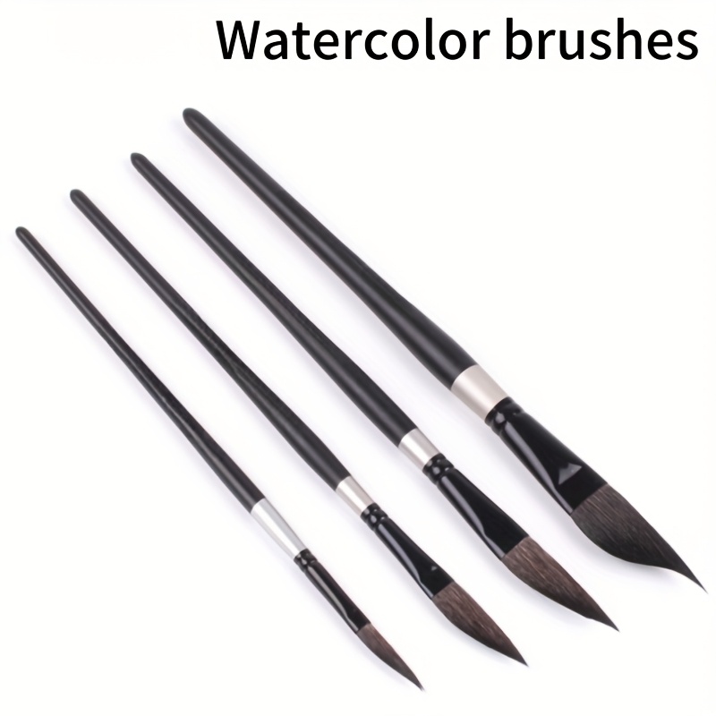 4pcs Watercolor Brush Set, Professional Artist-Grade Brushes