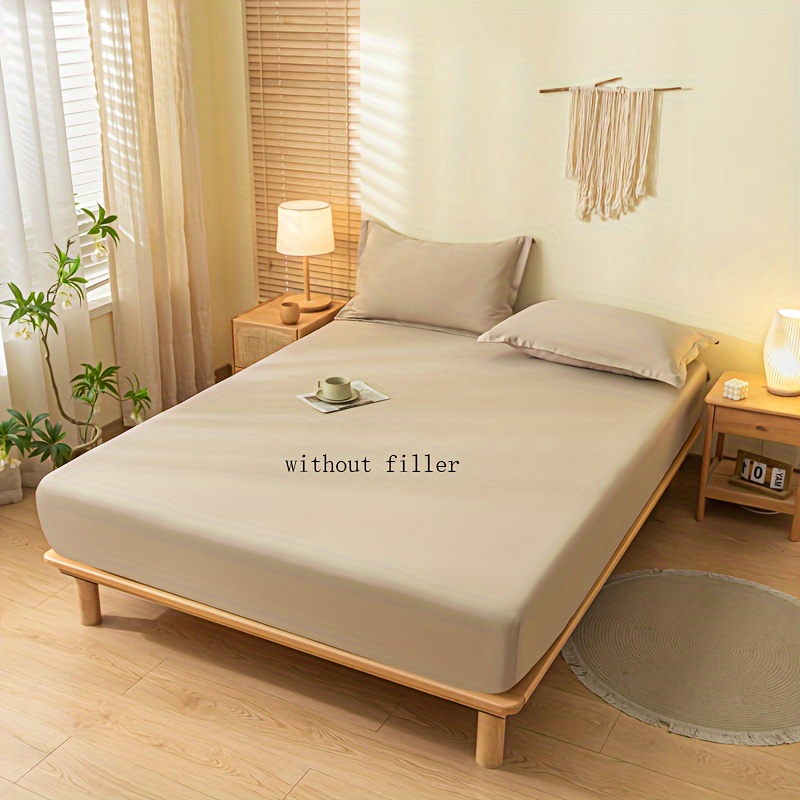 3pcs   fabric fitted sheet pillowcase set breathable comfortable bedding   in   with elastic band for   no filler details 9