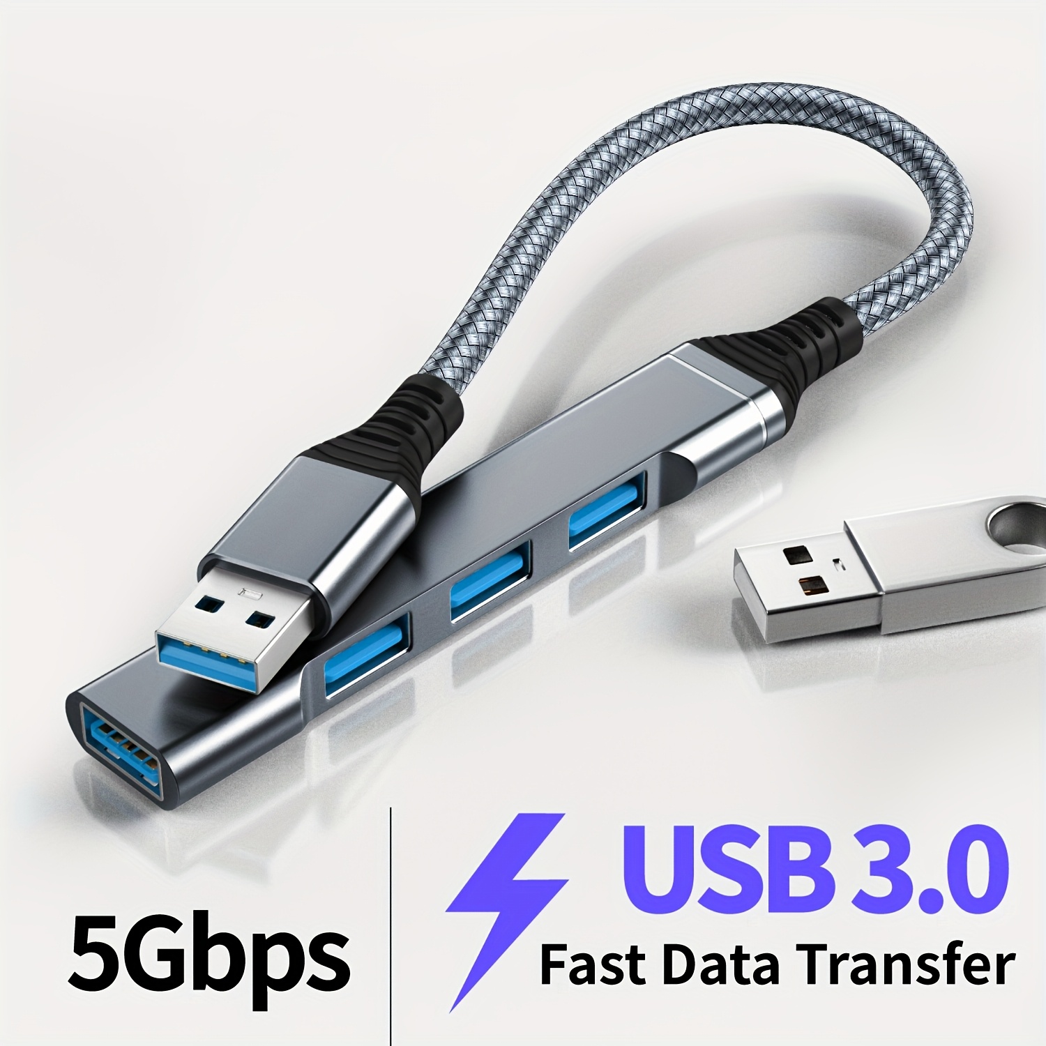 4-in-1 Usb , Usb 3.0 Splitter 4-port