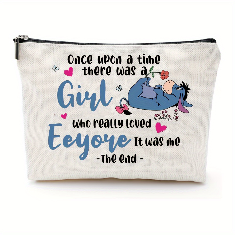 

Cute Cartoon Donkey Makeup Bag - Lightweight & Foldable With Zipper Closure - Perfect Gift For , Sisters, And Women On Birthdays Or Graduations