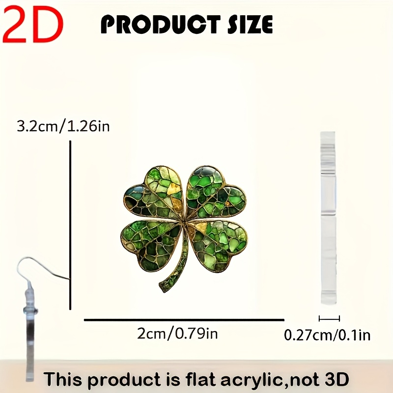 Vintage Inspired Four Leaf Clover Earrings for Women