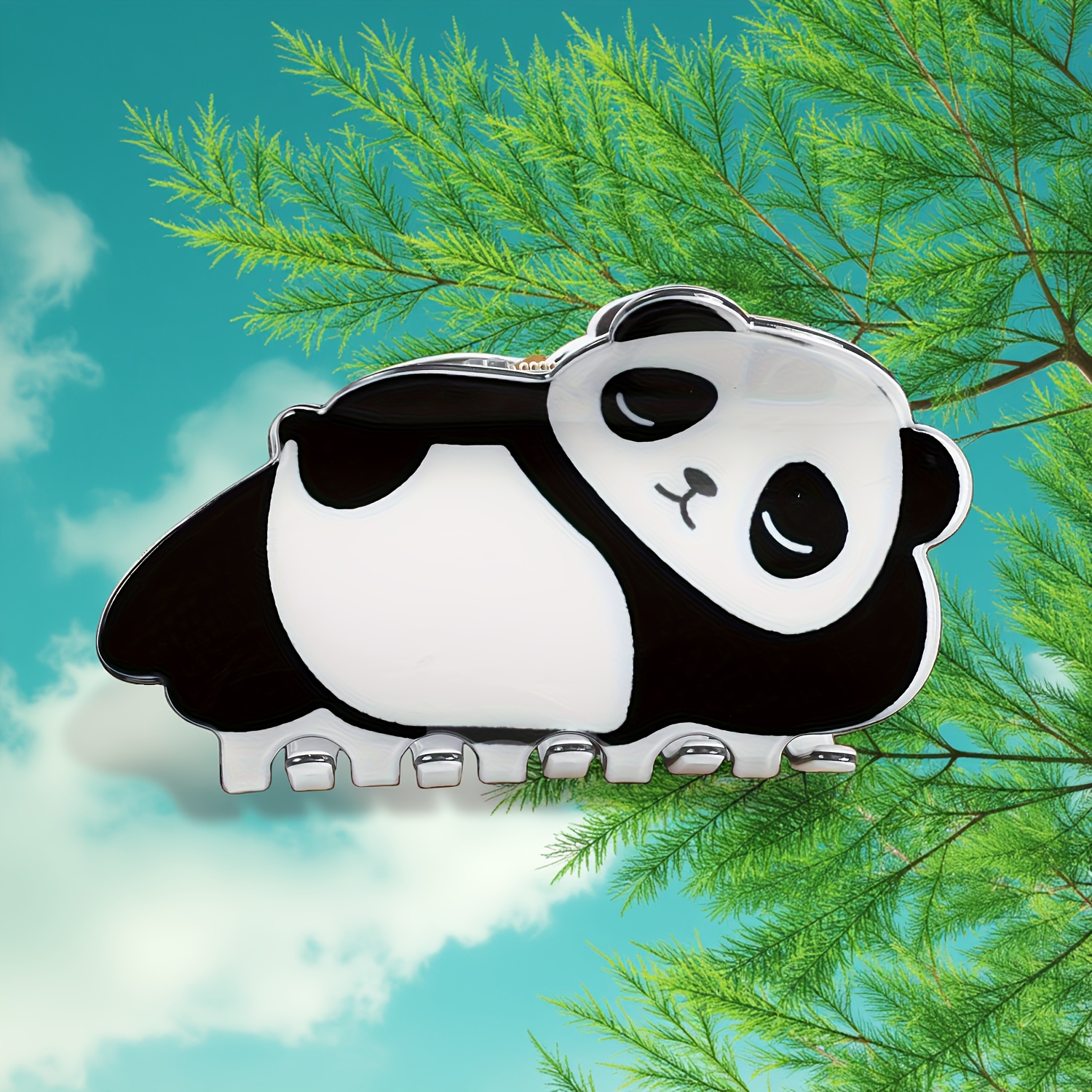 5pcs set creative and cute panda hair clips unique   accessories super adorable fun hairpins suitable for women and s updos   daily styling parties or travel Product details 5