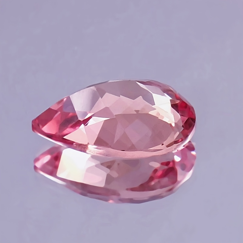 6pc High-Quality Pink Glass Water Drop Bead Set