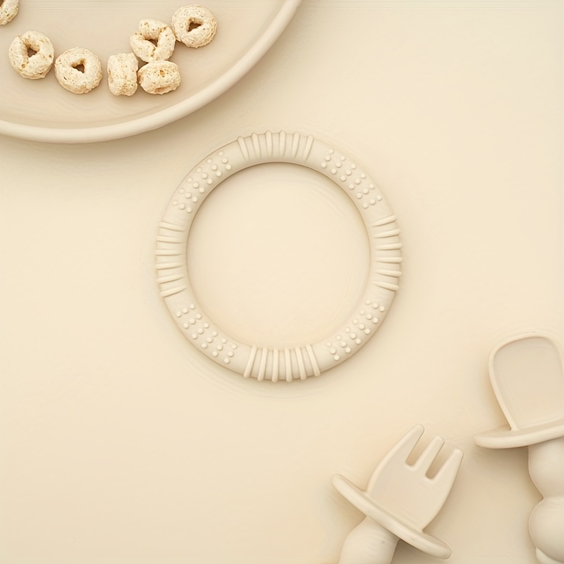 Colorful Silicone Teething Ring for Babies