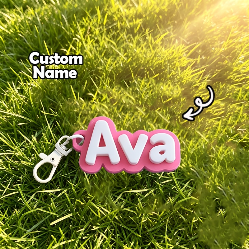 TEMU [] 1pc Personalized Letter Keychain, Keychain, Custom Name Keychain, Ideal Personalized Gift For Family, , Backpack Tag, Car Key Chain, Men's