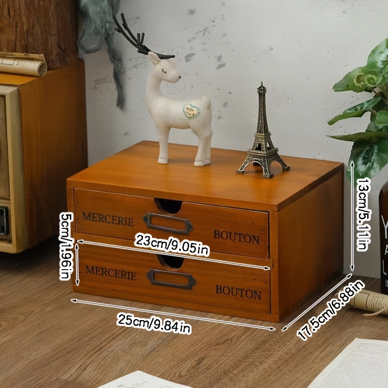 TEMU Meuble de Rangement de Bureau avec Tiroir, Distributeur de Rangement, Organisateur de Fournitures de Bureau, Rangement de Cosmétiques, Meuble en