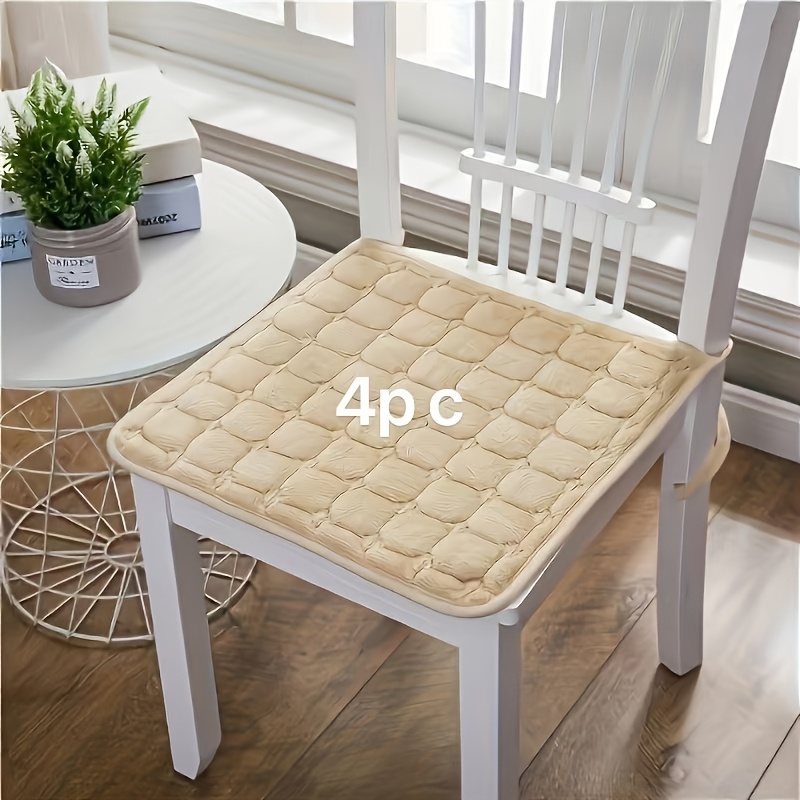 classic square chair cushions warm thin washable plush Temu