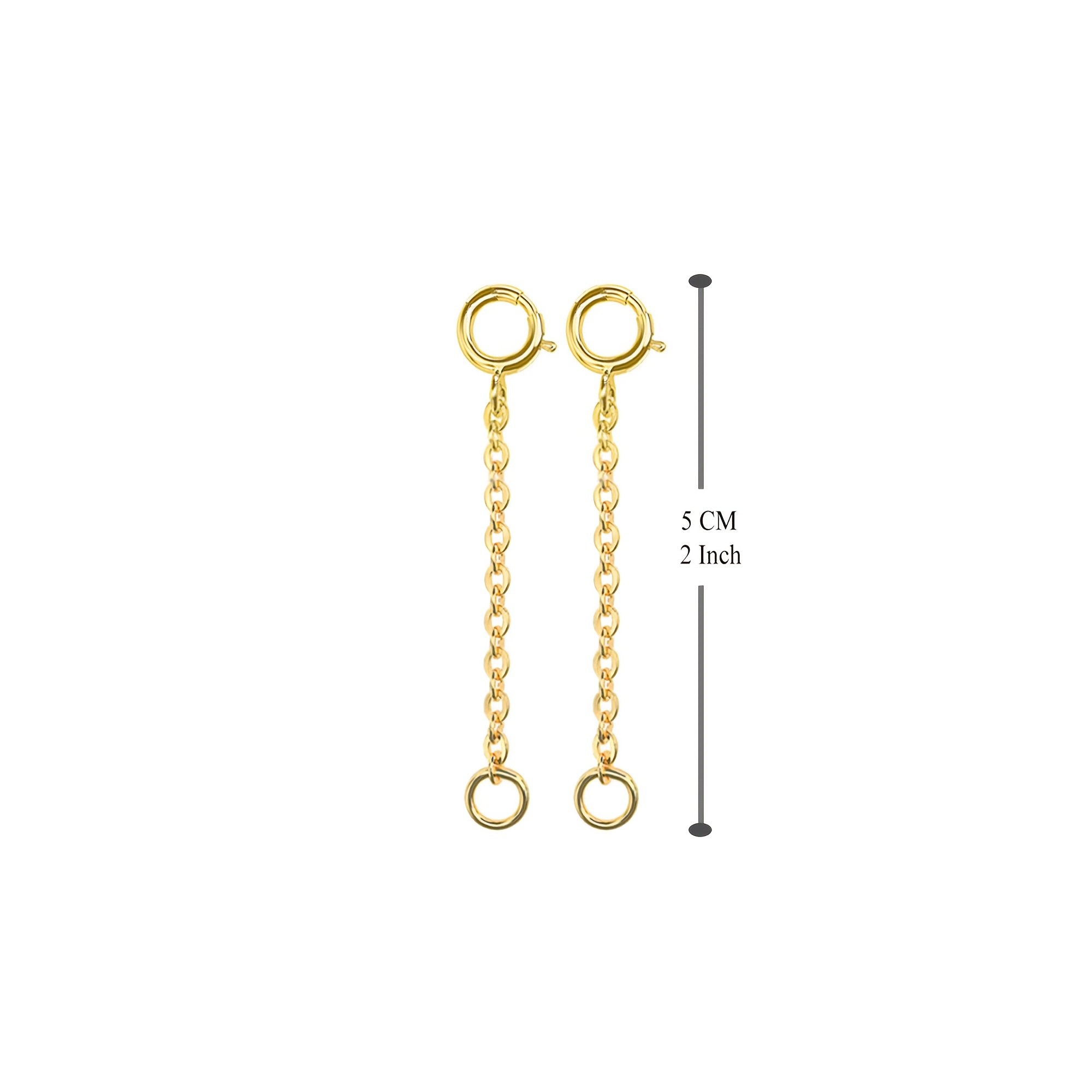 1-9pcs Golden/Silvery Chain Extender Set for Jewellery
