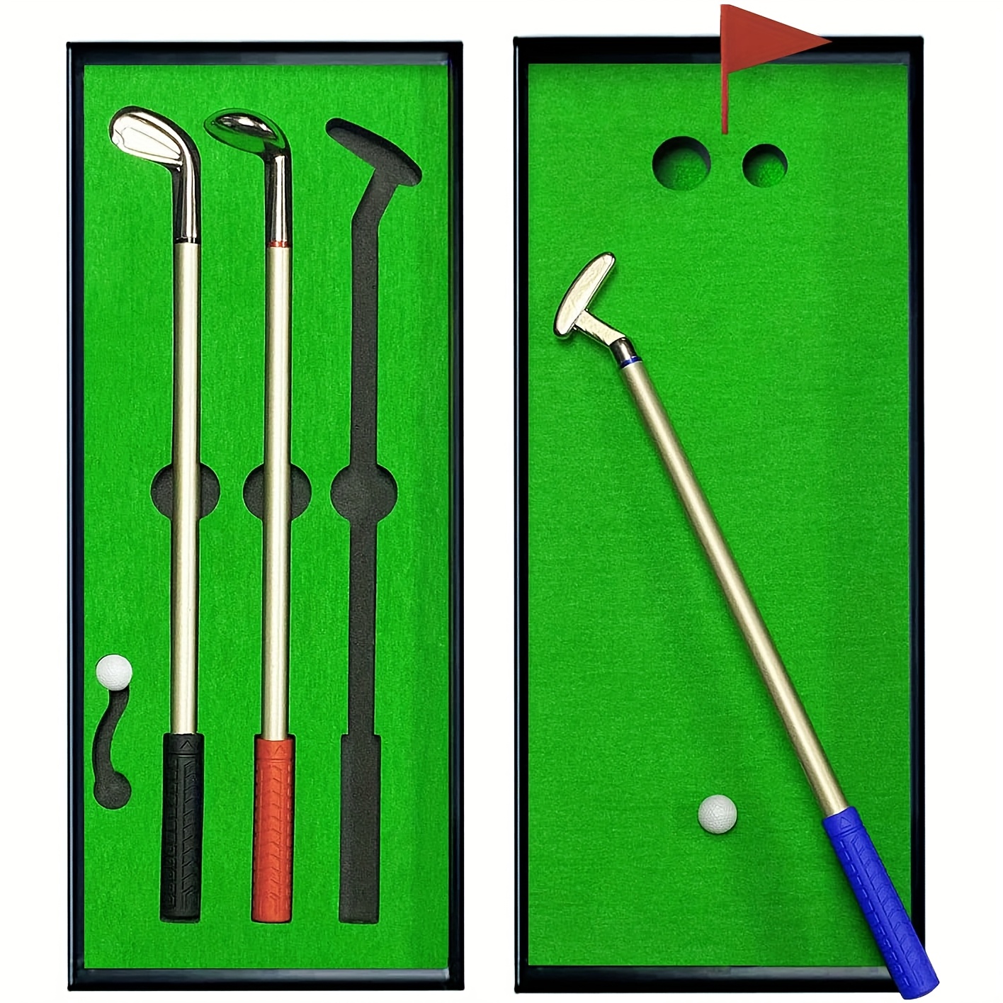 Golf Pen Set & Mini Desktop Putting Game