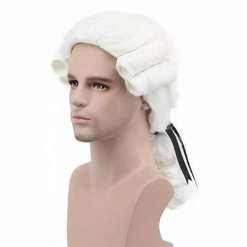 vintage european court wig deep wave s high temperature fiber adjustable net unisex adult wig for cosplay parties everyday elegant historical hairstyle party accessory cosplay accessory cosplay lovers