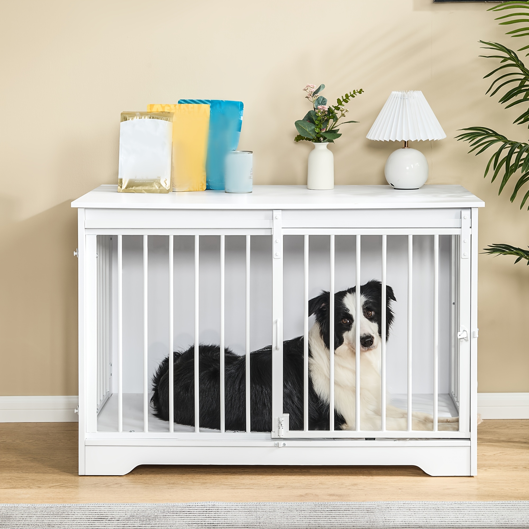 dog cage furniture 100cm dog crate doors modern indoor dog