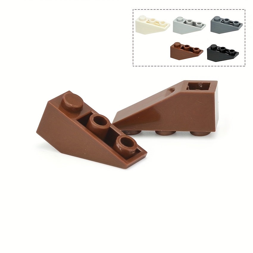 30pcs Building Blocks Roof Tile Inverted Slope Bricks