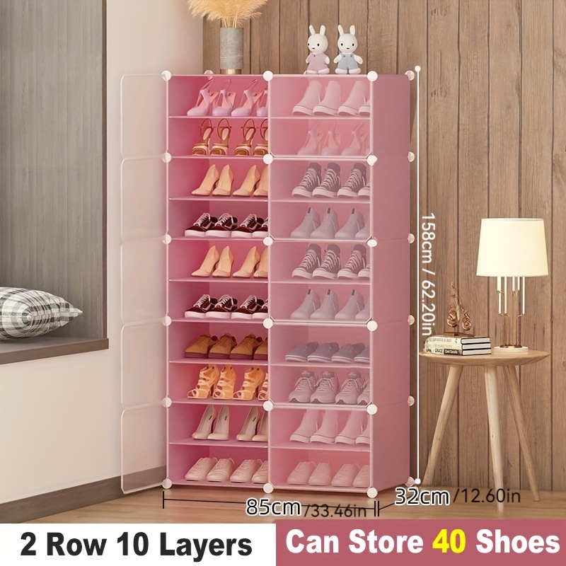 1pc contemporary pink shoe organizer cabinet with door diy