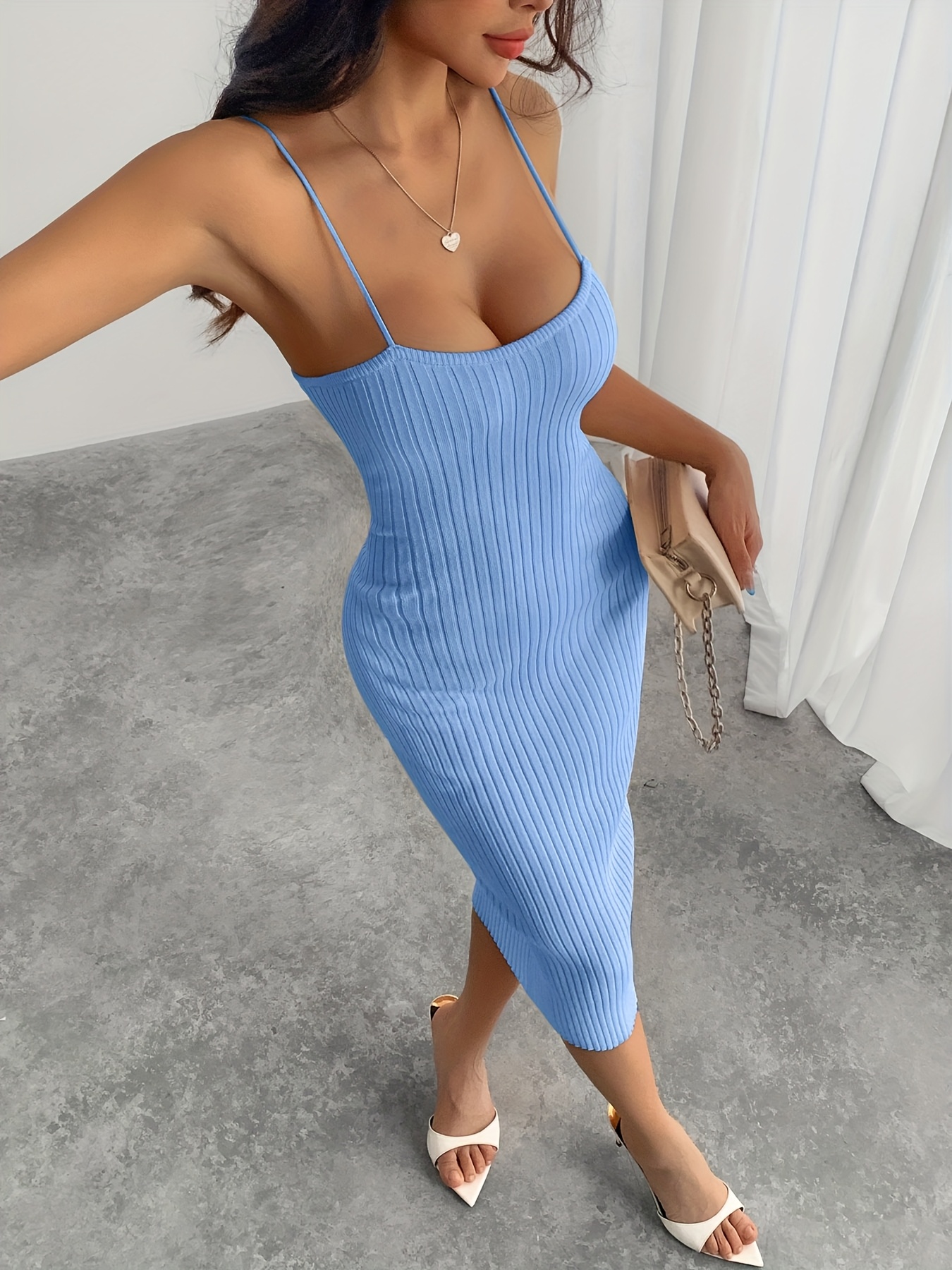 boho sweater dress Rowan Cream Cable Knit Maxi Dress - M Size - Women's Dresses
