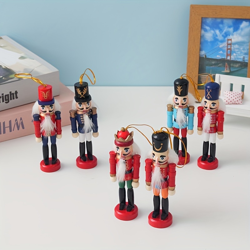 

Wooden Nutcracker Figurine Set - Traditional , Artistic Decor, Christmas And New Year