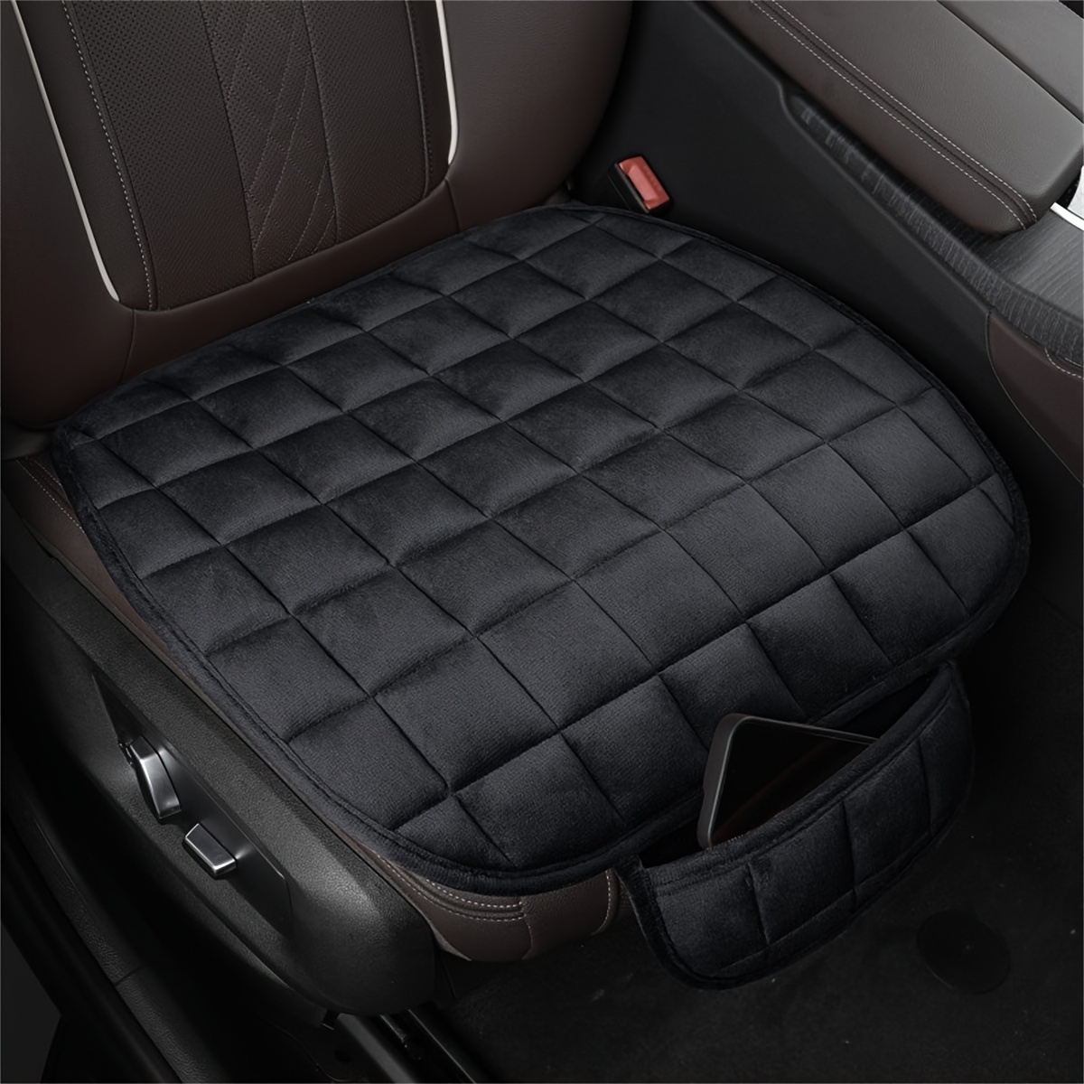 TEMU Car Seat Cushion, Breathable Vehicle Chair Pad For Auto Front Seat