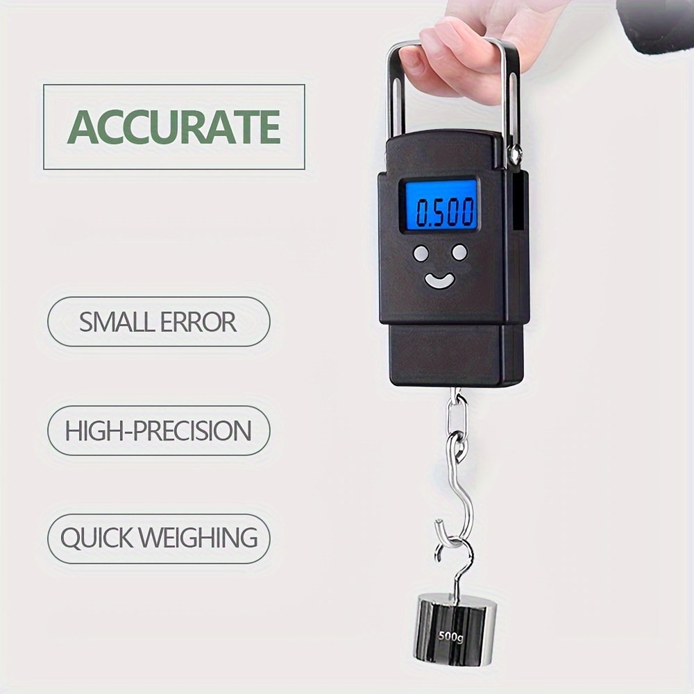 TEMU Small Fishing Scale, High Quality, Durable, Handheld Electronic Scale, 50kg, , Portable, , Small , Hook, Commercial