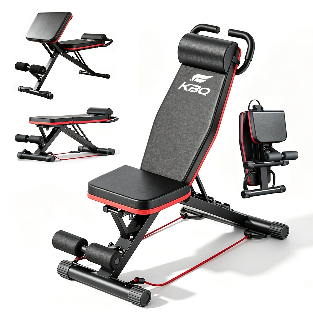 TEMU 1000lbs Multi-functional Home Dumbbell Rack, Foldable And Adjustable Dumbbell Bench, Full- Training Fitness Bench, Extended-size Dumbbell Bench