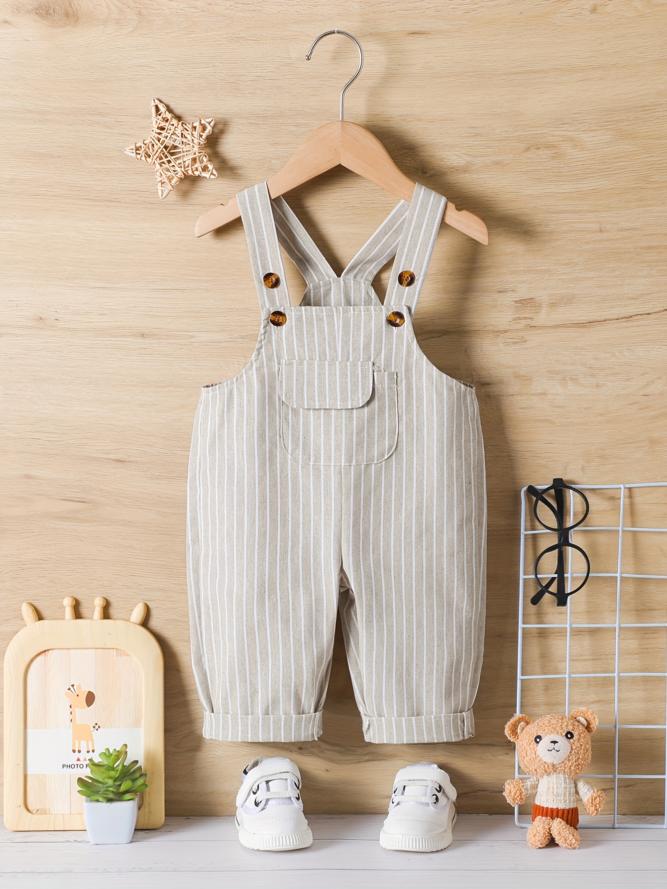 overoles casual rayas niños bolsillos ropa playa cómoda Temu Uruguay