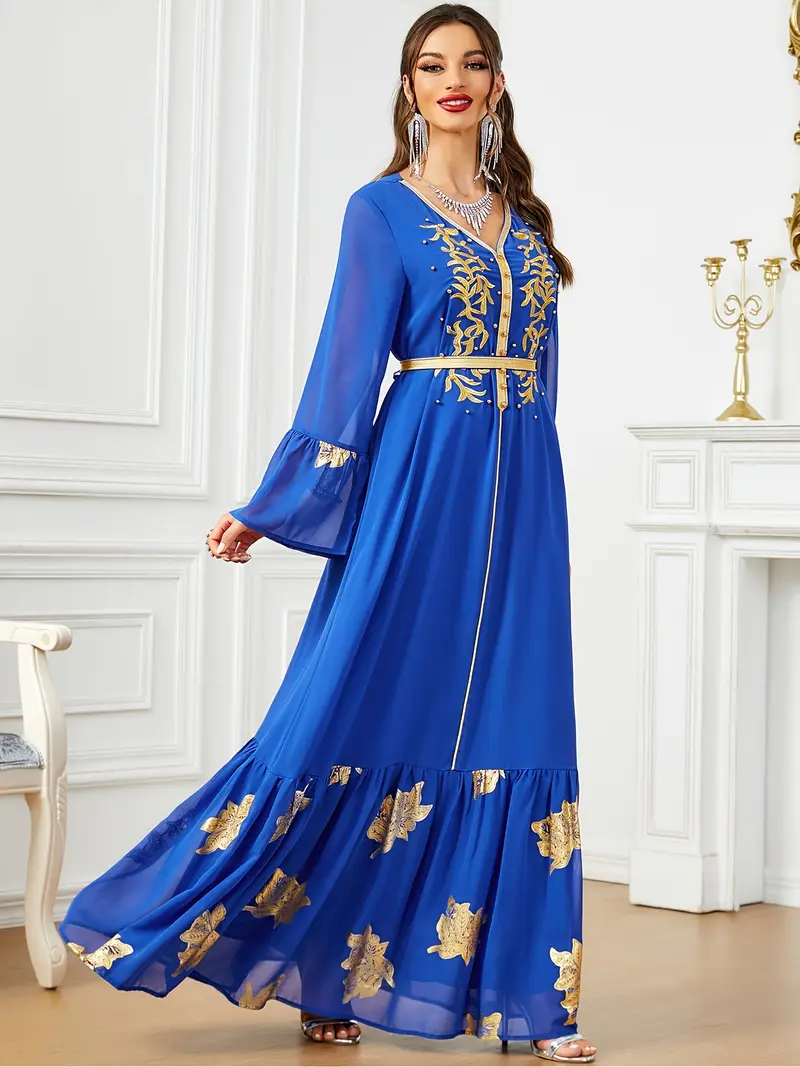 womens elegant embroidered long sleeve maxi dress 100 - Temu Saudi Arabia womens elegant embroidered long sleeve maxi dress 100 - Temu Saudi Arabia