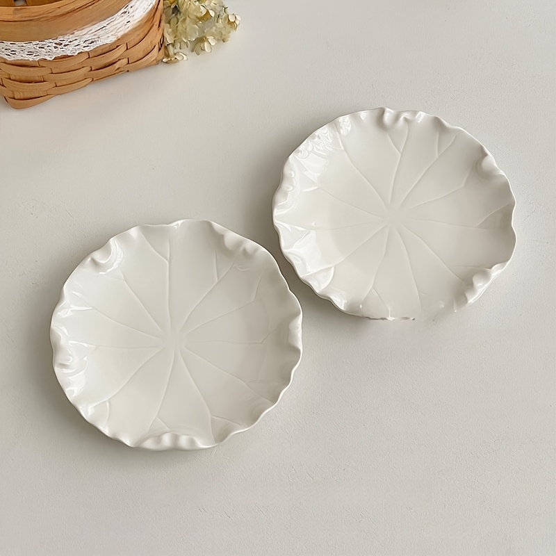 TEMU Adorable Tableware, Ceramic Plates, Delicate Household Dinner Plates, Plates, Cake Saucers, Plates, Holiday Gifts